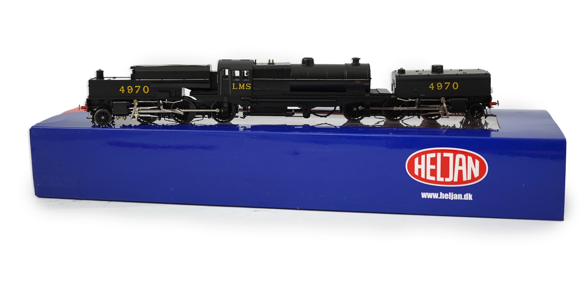 A boxed 00 gauge Heljan model (266201) of LMS Beyer Garrett, 4970, 4-6-0+0-6-4 locomotive, powered for two rail operation.
